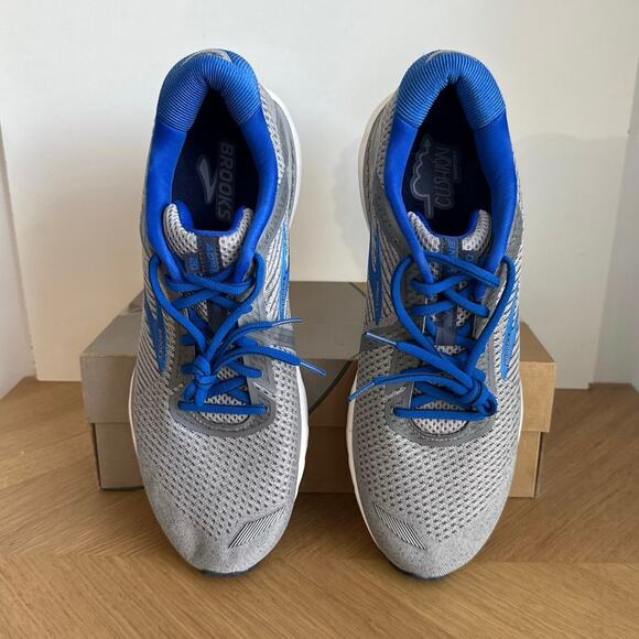 Brooks Adrenaline 20 Grey/Royal Men Running Sneakers- SZ 14 main image 8